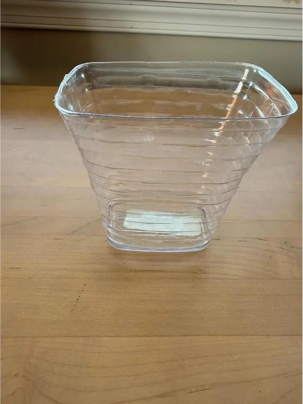 Longaberger Basket Clear Plastic Protector #40813 Dresden Tour 5.25L x 4W x 5.5H